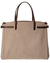 Valentino Antibes Canvas & Leather Tote