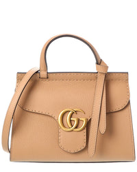 Gucci Gg Marmont Leather Satchel ONE SIZE Brown Multi