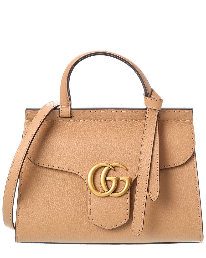 Gucci Gg Marmont Leather Satchel ONE SIZE Brown Multi