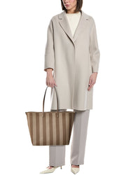 FENDI Fendi Roll Large Ff Canvas & Leather Tote