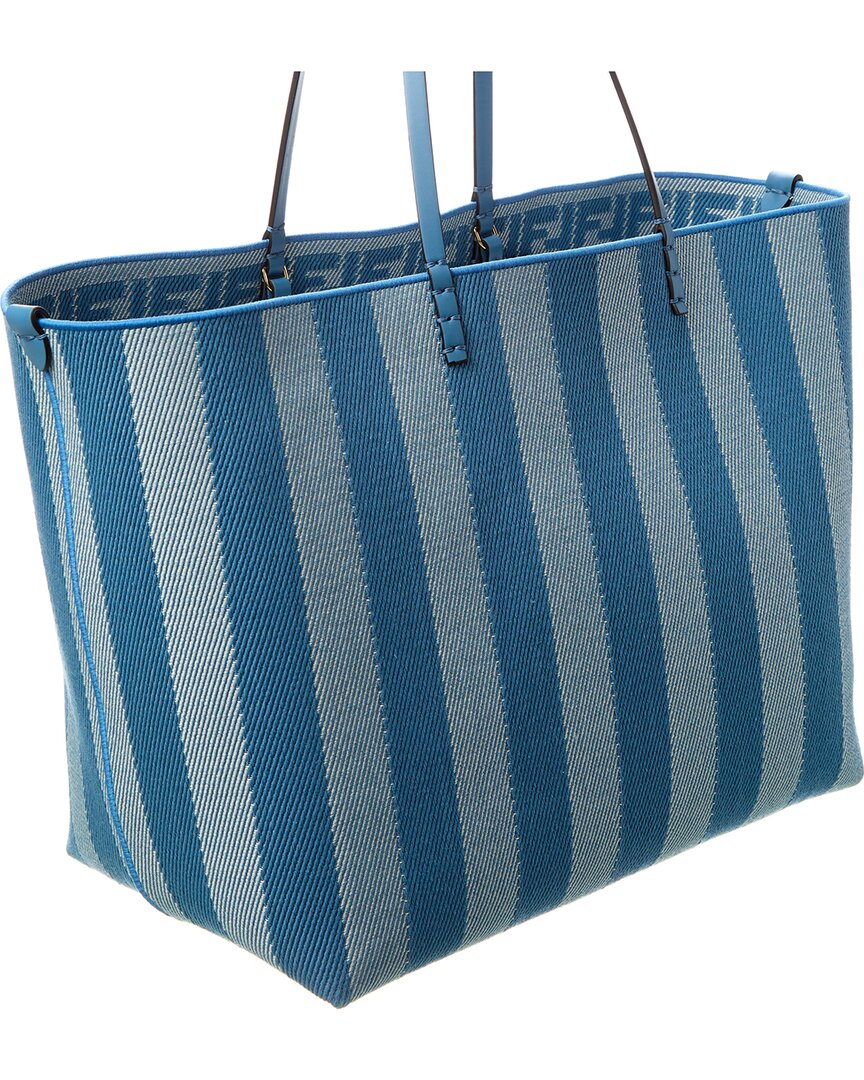 Fendi Roll Large Ff Canvas & Leather Tote – Bluefly