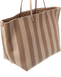 Fendi Roll Large Ff Canvas & Leather Tote