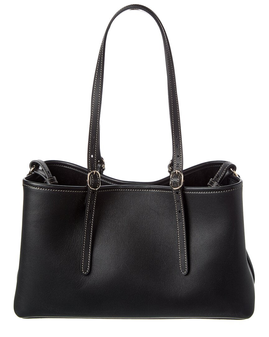 トートバッグ Gucci Gg Emblem Small Shopping Bag In Gg Leather GG Emblem Mini coated canvas tote bag in neutrals - Gucci