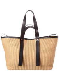 Off-White™ Day Off Medium Raffia & Leather Tote