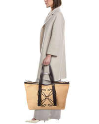 Off-White™ Day Off Medium Raffia & Leather Tote