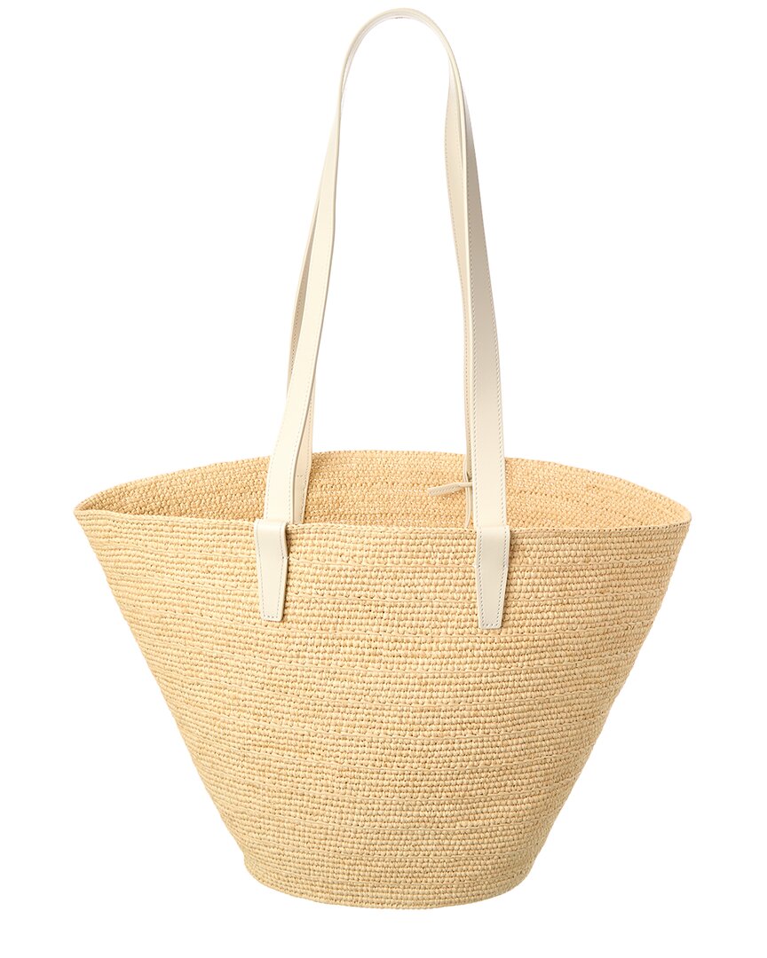 Celine Classic Panier Raffia & Leather Tote – Bluefly
