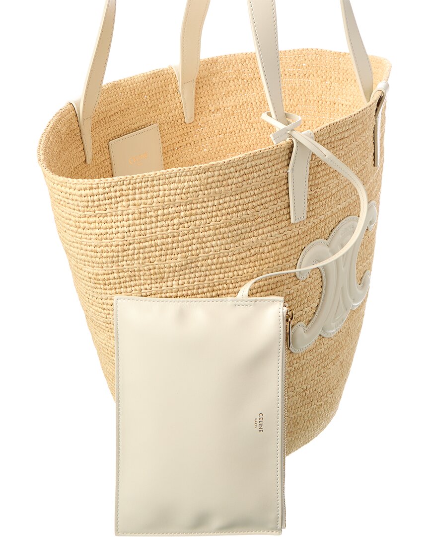 Celine Classic Panier Raffia & Leather Tote – Bluefly