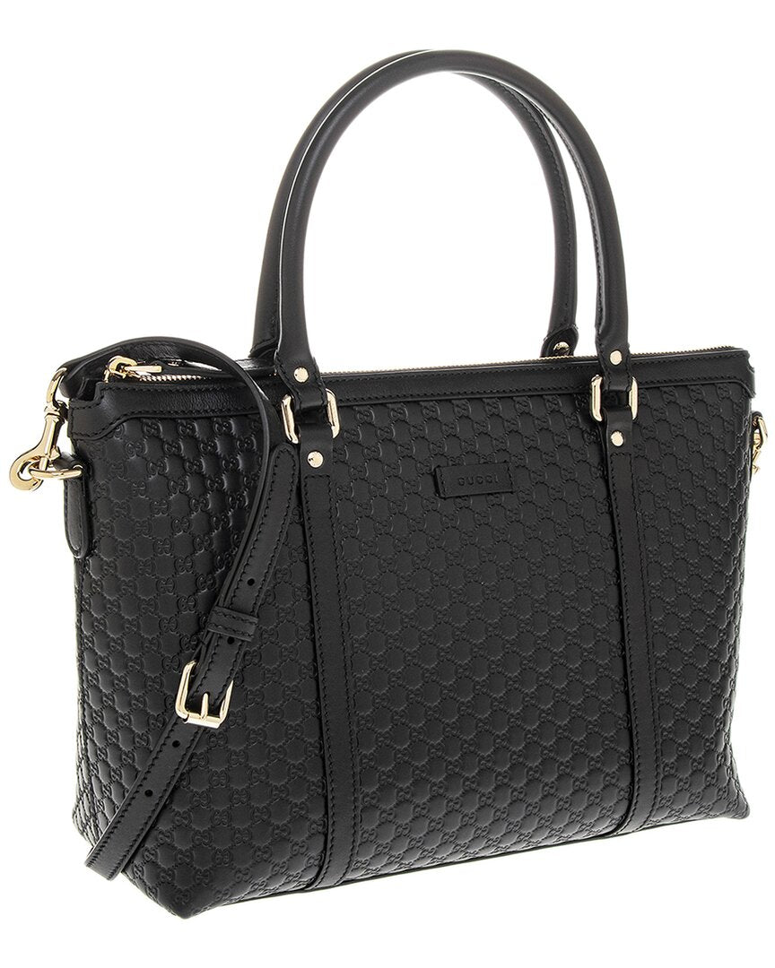 Gucci Guccissima Gg Leather Tote