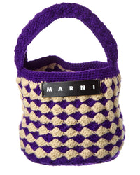 Marni Crochet Bucket Bag ONE SIZE Purple