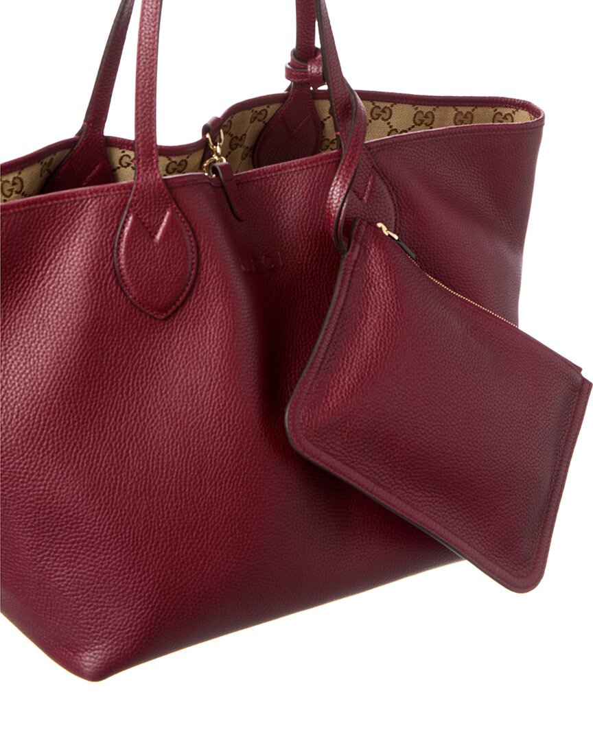 Gucci Totissima Large Reversible Leather & Gg Canvas Tote