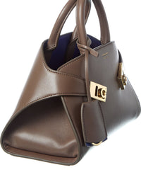 Ferragamo Ferragamo Hug Mini Leather Crossbody, Brown