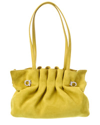 Ferragamo Ferragamo Logo Suede Tote