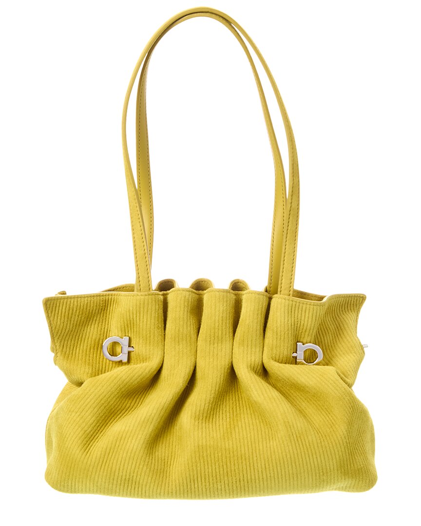 Ferragamo Ferragamo Logo Suede Tote