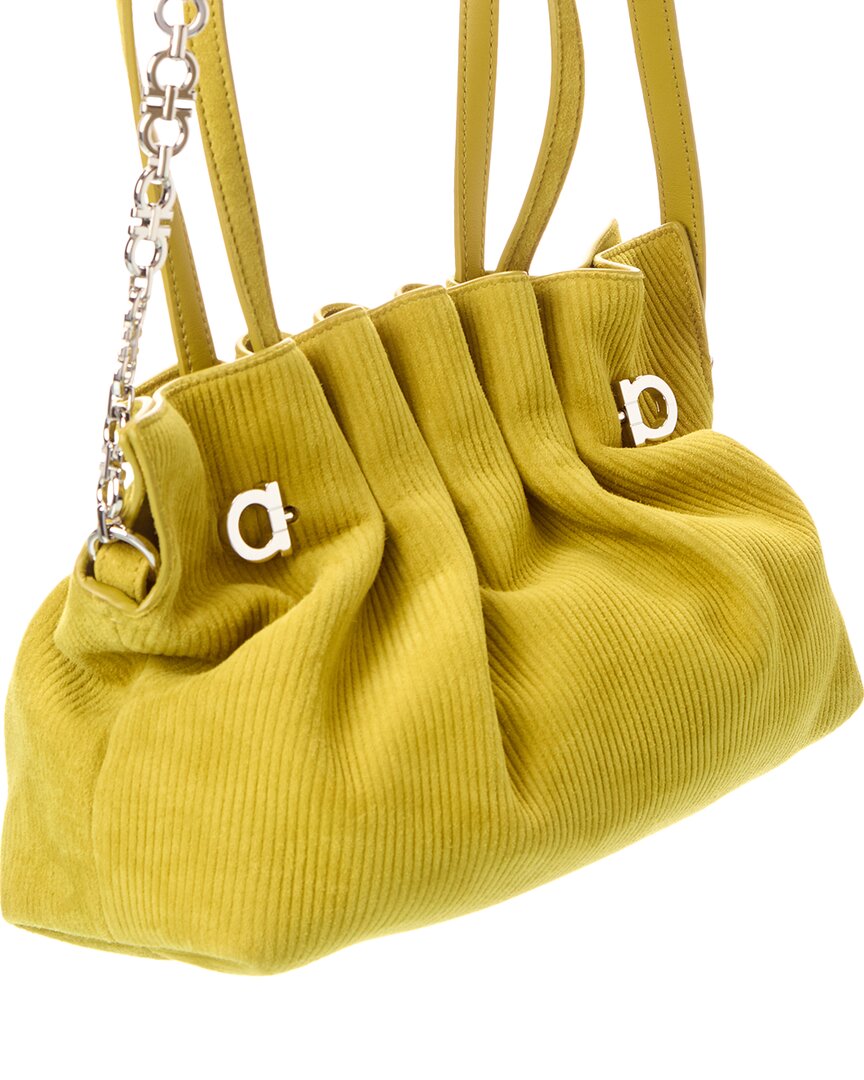 Ferragamo Ferragamo Logo Suede Tote