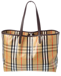 Burberry Burberry Highlands Medium Coated Canvas Tote