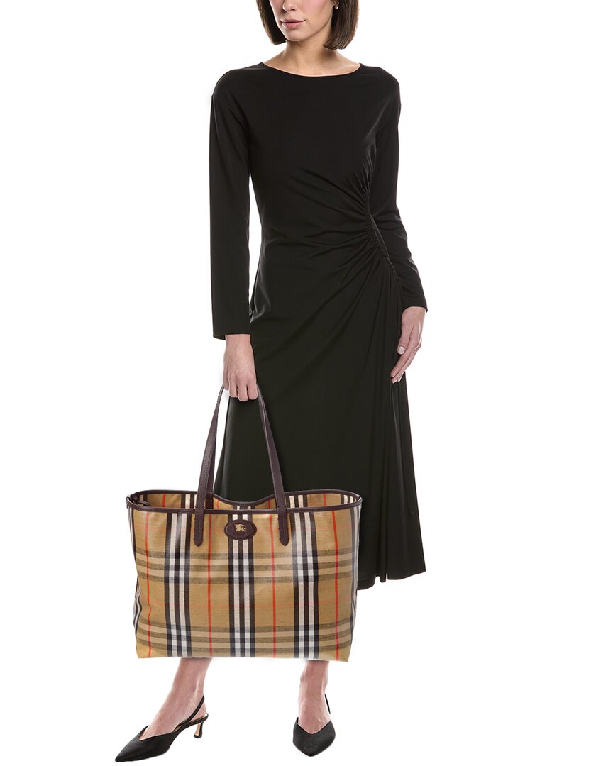 Burberry Burberry Highlands Medium Coated Canvas Tote