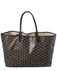 Goyard Goyard Black Goyardine Coated Canvas Saint Louis Pm (Authentic Pre-Loved)
