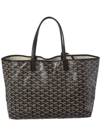 Goyard Goyard Black Goyardine Coated Canvas Saint Louis Pm (Authentic Pre-Loved)