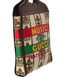 Gucci Centennial 100 Medium Canvas & Leather Tote