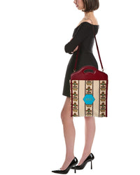 Gucci Centennial 100 Medium Canvas & Leather Tote