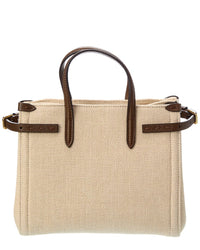 Valentino Valentino Antibes Small Canvas & Leather Tote