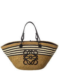 Loewe Anagram Medium Palm & Leather Basket Bag