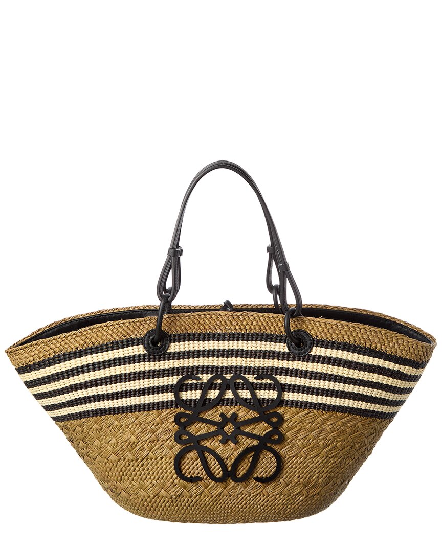 Loewe Anagram Medium Palm & Leather Basket Bag