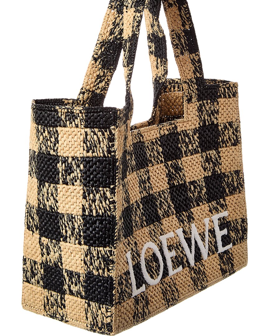 Loewe Font Large Raffia Tote