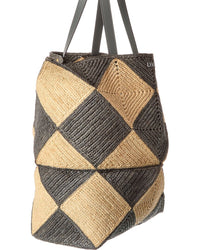 Loewe Puzzle Fold Xl Raffia Tote