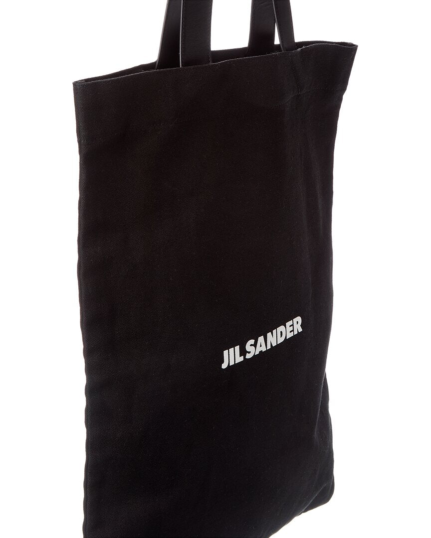Jil Sander Large Canvas & Leather Tote – Bluefly