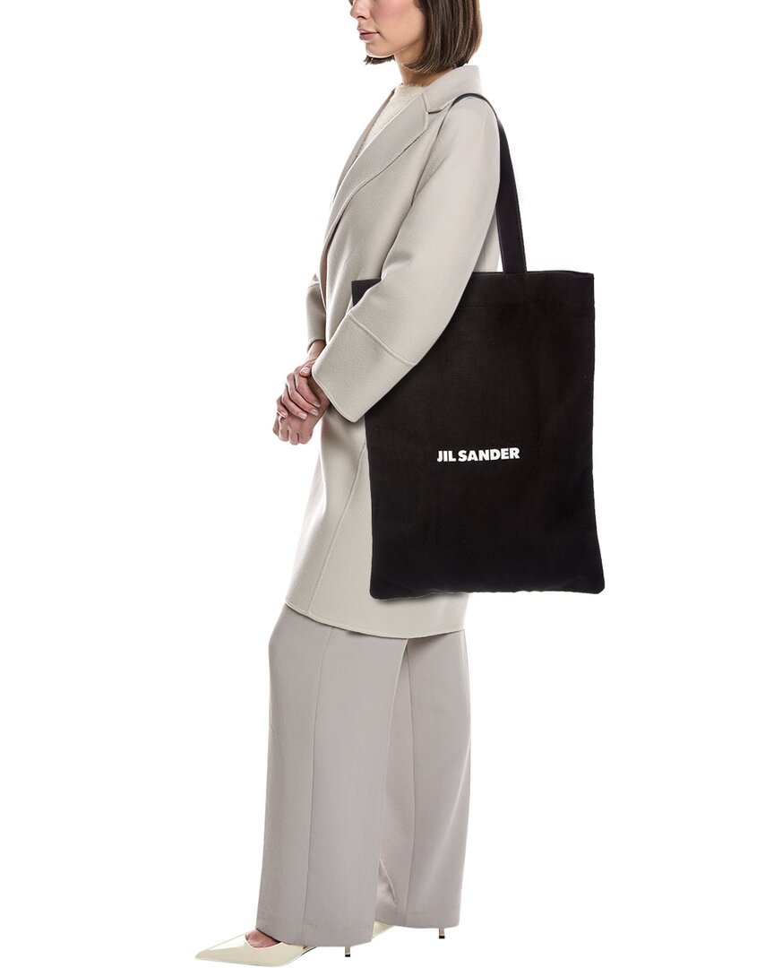 ショルダーバッグ JIL SANDER CANVAS LEATHE LOGO TOTE BAG JIL SANDER CANVAS LEATHE LOGO TOTE BAG 【公式通販】