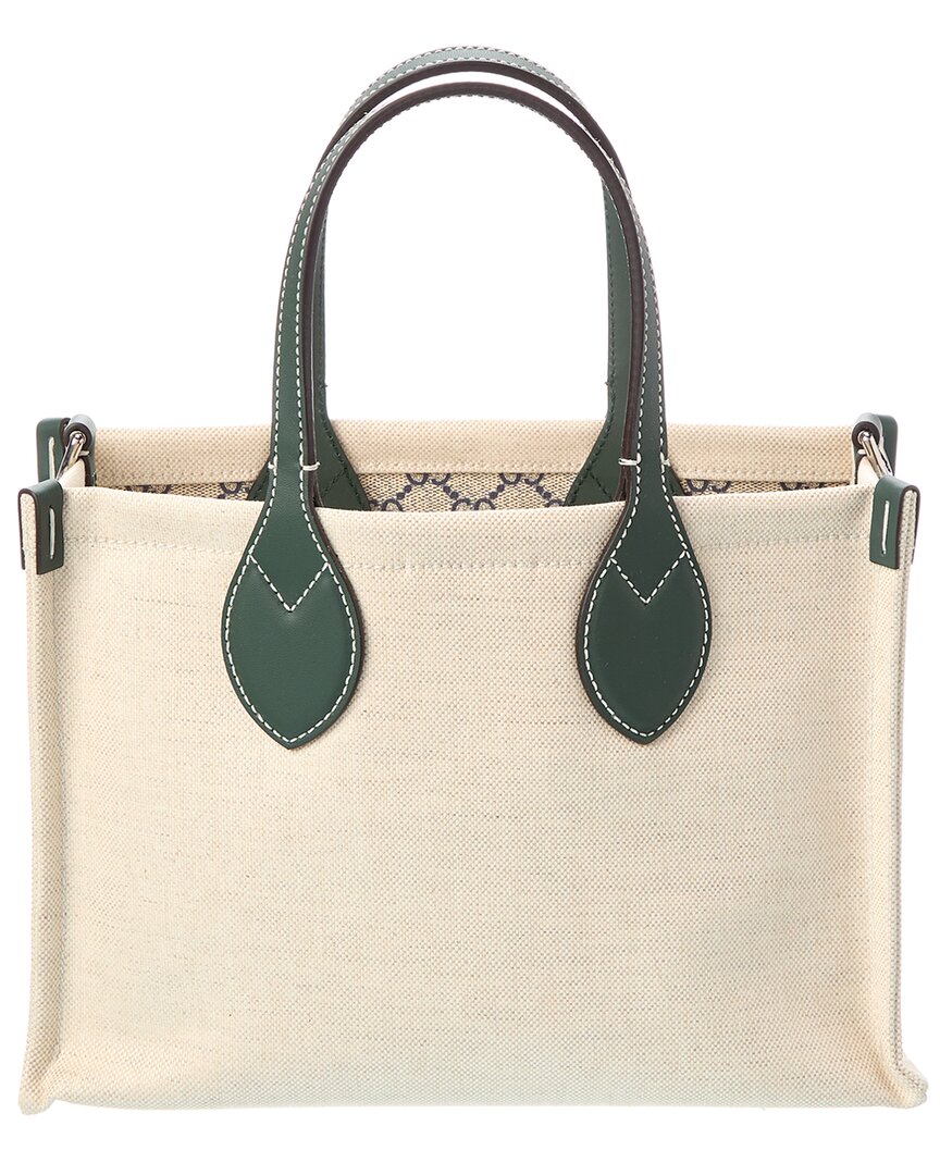 Gucci Mini Canvas & Leather Tote