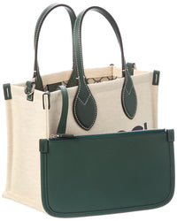 Gucci Mini Canvas & Leather Tote