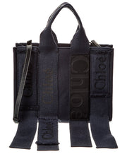 Chloé Woody Small Canvas & Leather Tote