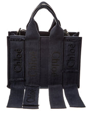 Chloé Woody Small Canvas & Leather Tote