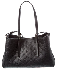 Gucci Gg Emblem Medium Leather Tote