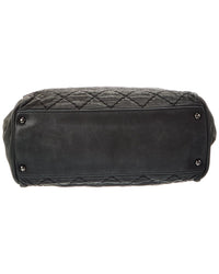 Chanel Chanel Black Calfskin Leather Cc Wild Stitch Tote (Authentic Pre-Loved)