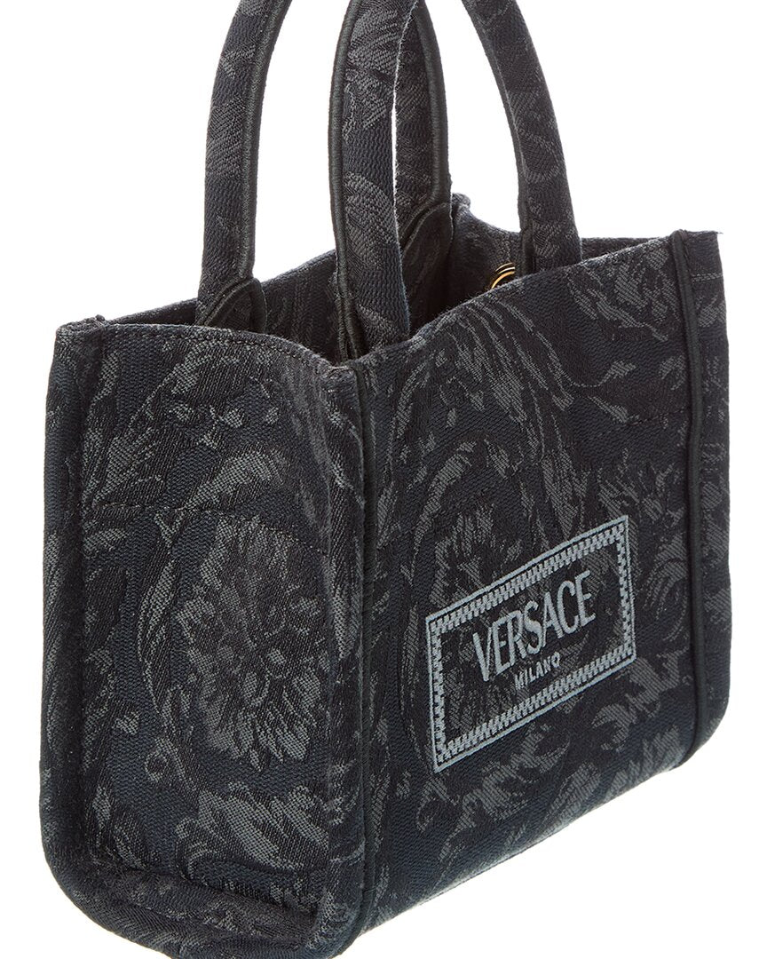Versace Athena Barocco Mini Canvas Tote