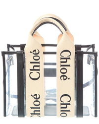 Chloé Woody Small Vinyl & Leather Tote