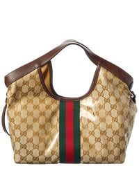 Gucci Gucci Giglio Small Canvas & Leather Tote