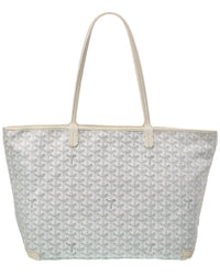 Goyard White Goyardine Coated Canvas Artois Mm (Authentic Pre-Loved)