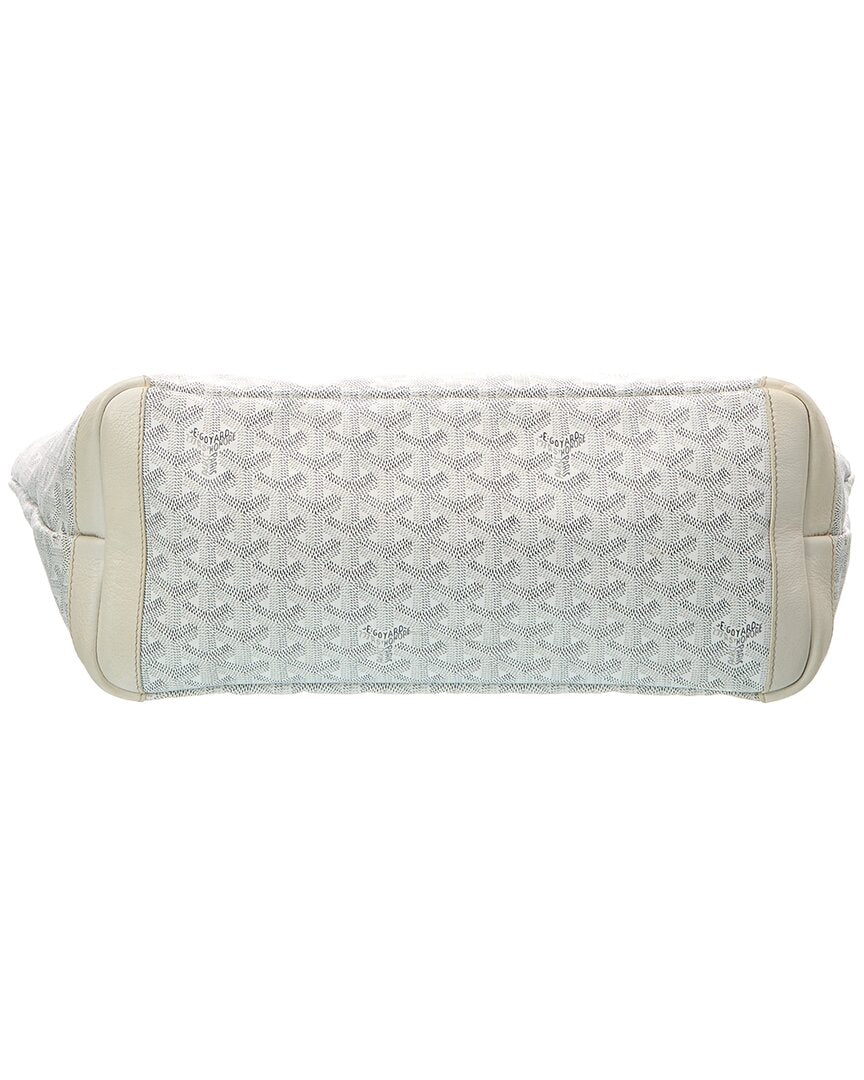 Goyard White Goyardine Coated Canvas Artois Mm (Authentic Pre-Loved)
