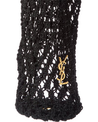 Saint Laurent Cassandre Large Crochet Tote