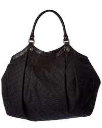 Gucci Black Gg Canvas Large Sukey Tote (Authentic Pre-Loved)