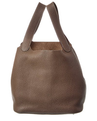 Hermès Etoupe Clemence Picotin 22 (Authentic Pre-Loved)