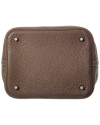 Hermès Etoupe Clemence Picotin 22 (Authentic Pre-Loved)