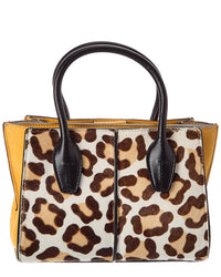 TOD's Tods Logo Mini Haircalf & Suede Tote