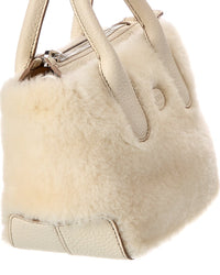 TOD's Tods Shearling & Leather Tote