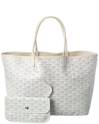 Goyard Goyard White Goyardine Coated Canvas Saint Louis Pm (Authentic Pre-Loved)