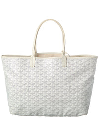 Goyard Goyard White Goyardine Coated Canvas Saint Louis Pm (Authentic Pre-Loved)